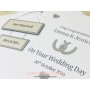 Hitched: Includes personalised options for 'Mr & Mr', 'Mrs & Mrs' and 'Mr & Mrs' - and options for 'Just Hitched' or 'Just Married'