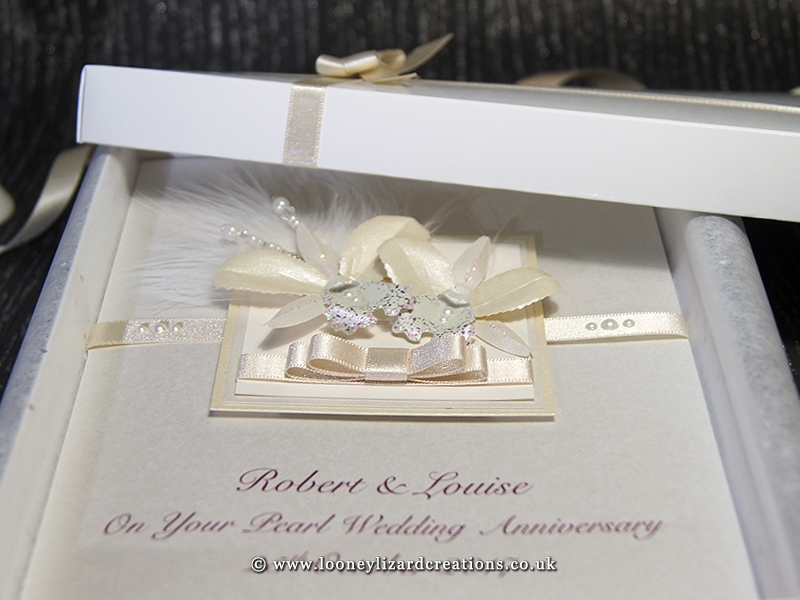 Kirika Handmade Luxury  Anniversary  Card 