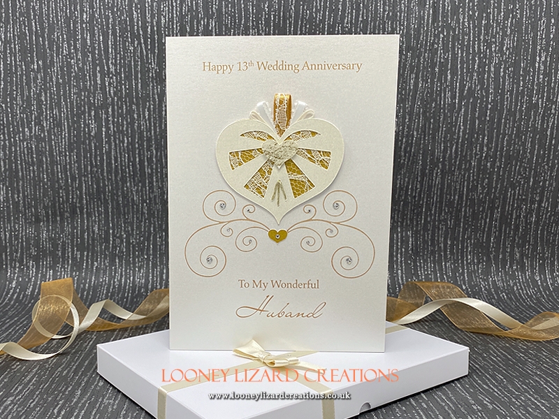Lace Luxury Boxed Anniversary Card