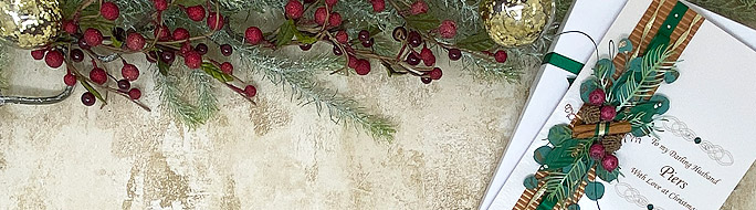 Christmas Card featuring festive foliage